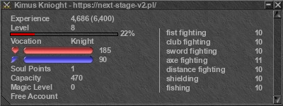 Signature for player Kimus Knioght